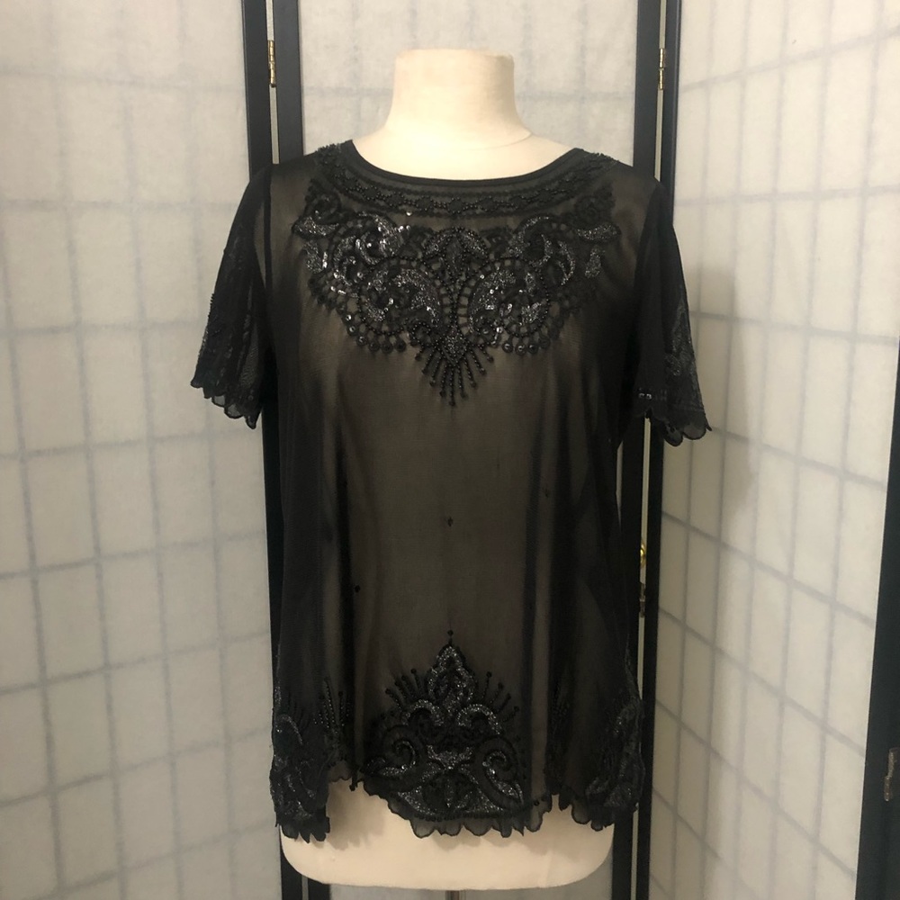 Express Sequined Sheet Top
